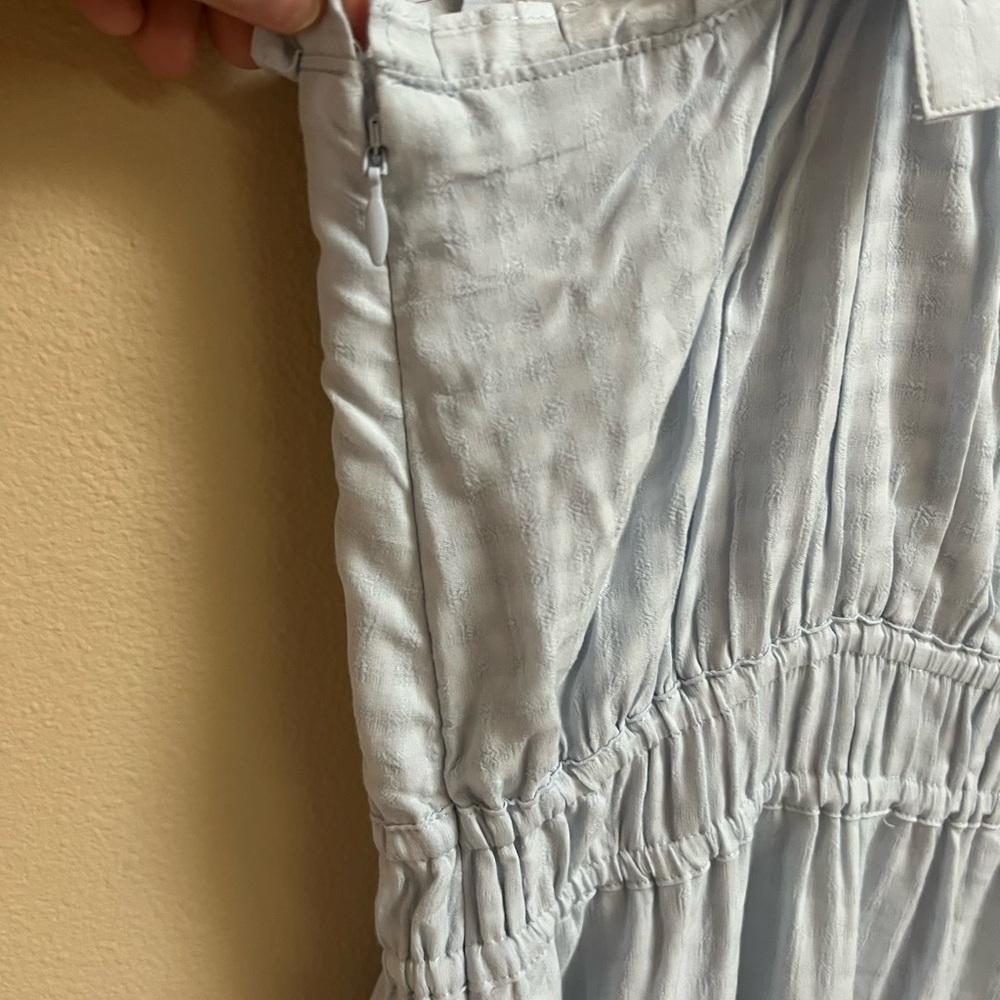 PAIGE Blue Tiered dress- size L - Picture 10 of 11